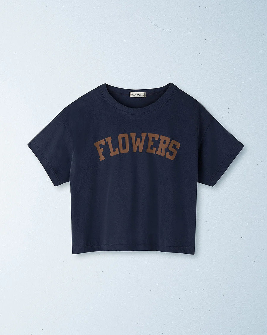Flowers Tee | Midnight