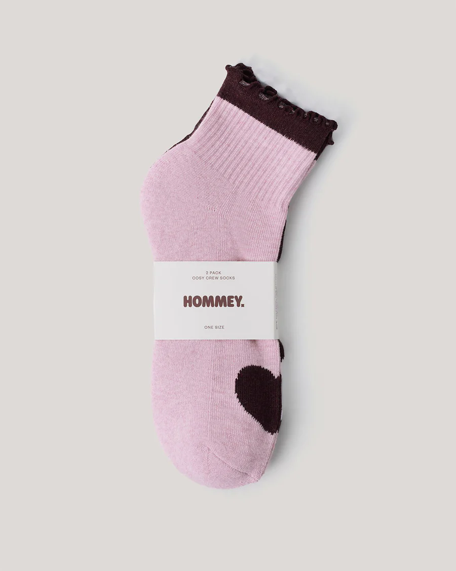 HOMMEY 2 Pack Peony Socks
